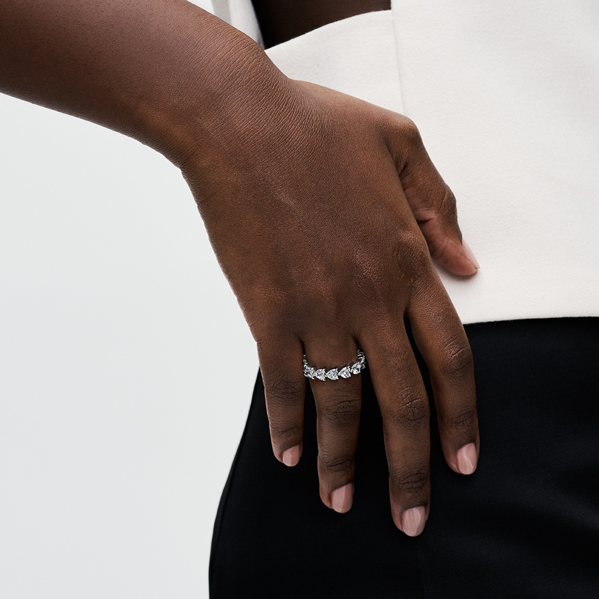Pandora Herzreihe Ewigkeits-Ring - Sterling Silber - Zirkonia klar – Ansicht 4