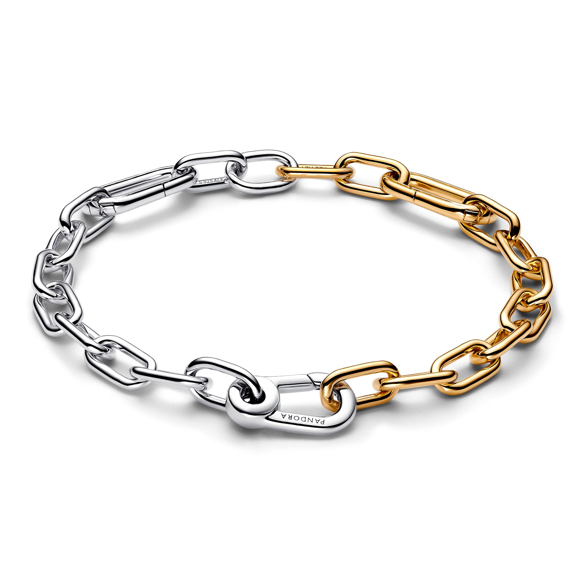 Pandora ME - Gliederarmband aus Silber & Gelbgold vergoldet – Ansicht 2
