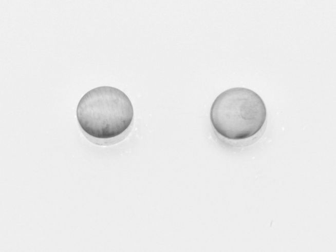Ohrringe Kreis Geo Rund aus Silber 925, zeitlos und schick, Hersteller Juwelier Harnisch, Ohrstecker ohne Stein, schlichtes Design für jeden Anlass.