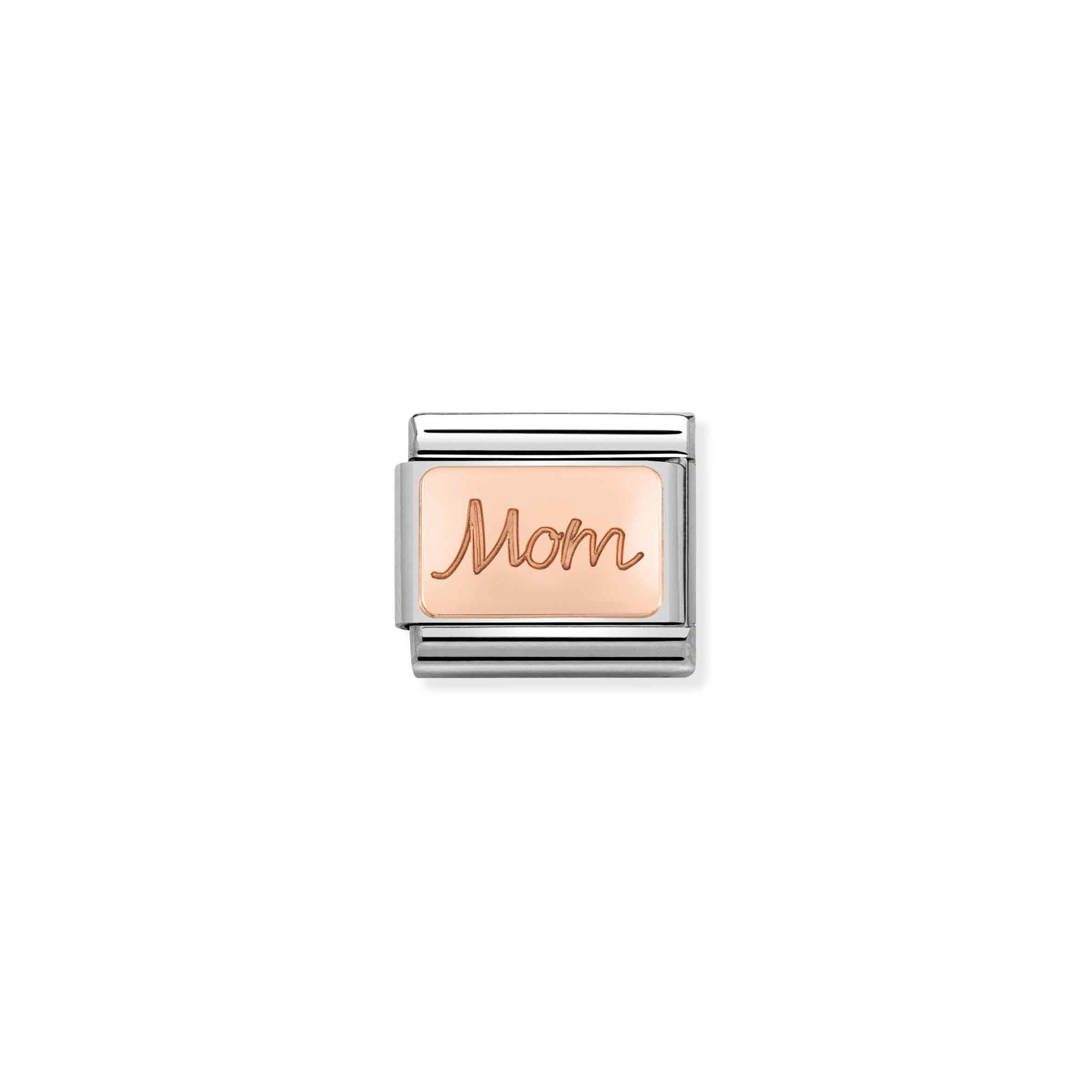 Nomination Composable Classic Charm Mom - Edelstahl, Gold 375 Roségold