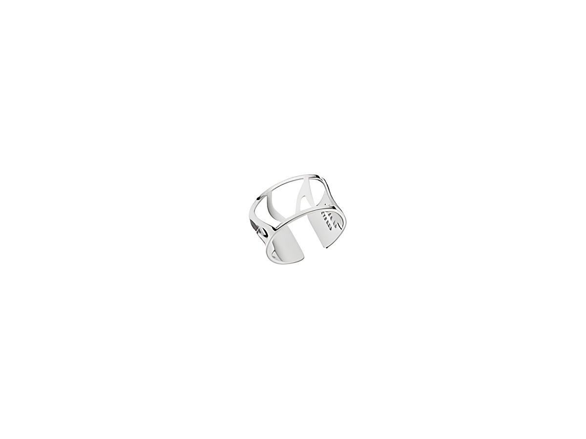 Silberner Ring von Les Georgettes, Modell Les Essentielles, Größe 56-58, 12 mm breit, mit elegantem Design und dem Namen PERROQUET, ideal für stilvolle Akzente.