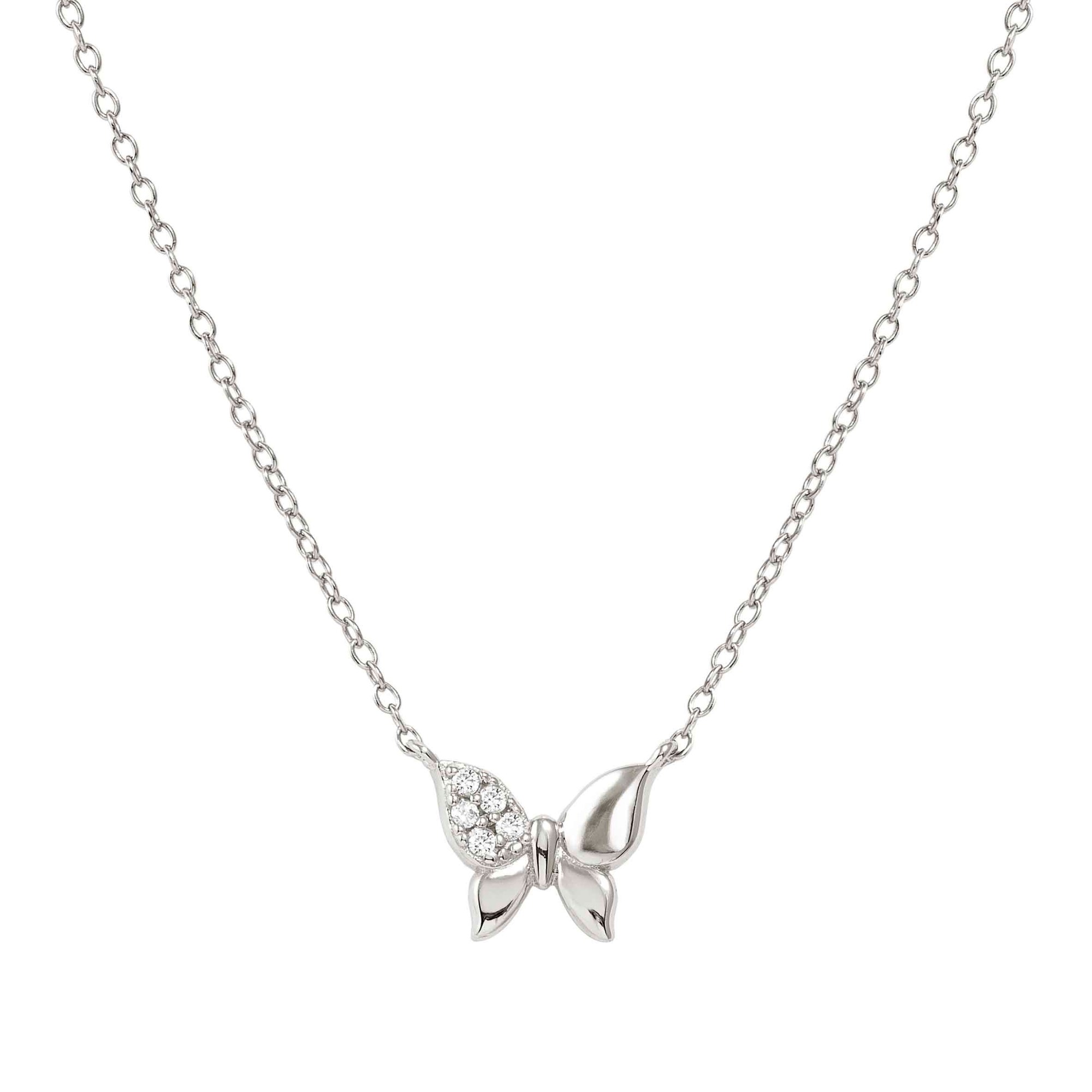 Nomination Petit Sparkle - Sterling Silber Halskette - Schmetterling - Zirkonia - 38-44 cm – Ansicht 2