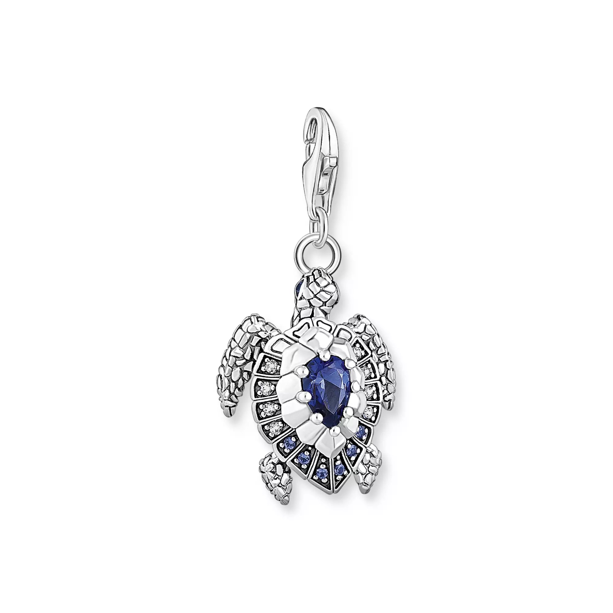 Thomas Sabo charm Schildkröte - Sterling Silber geschw. - Glas-Keramik Stein