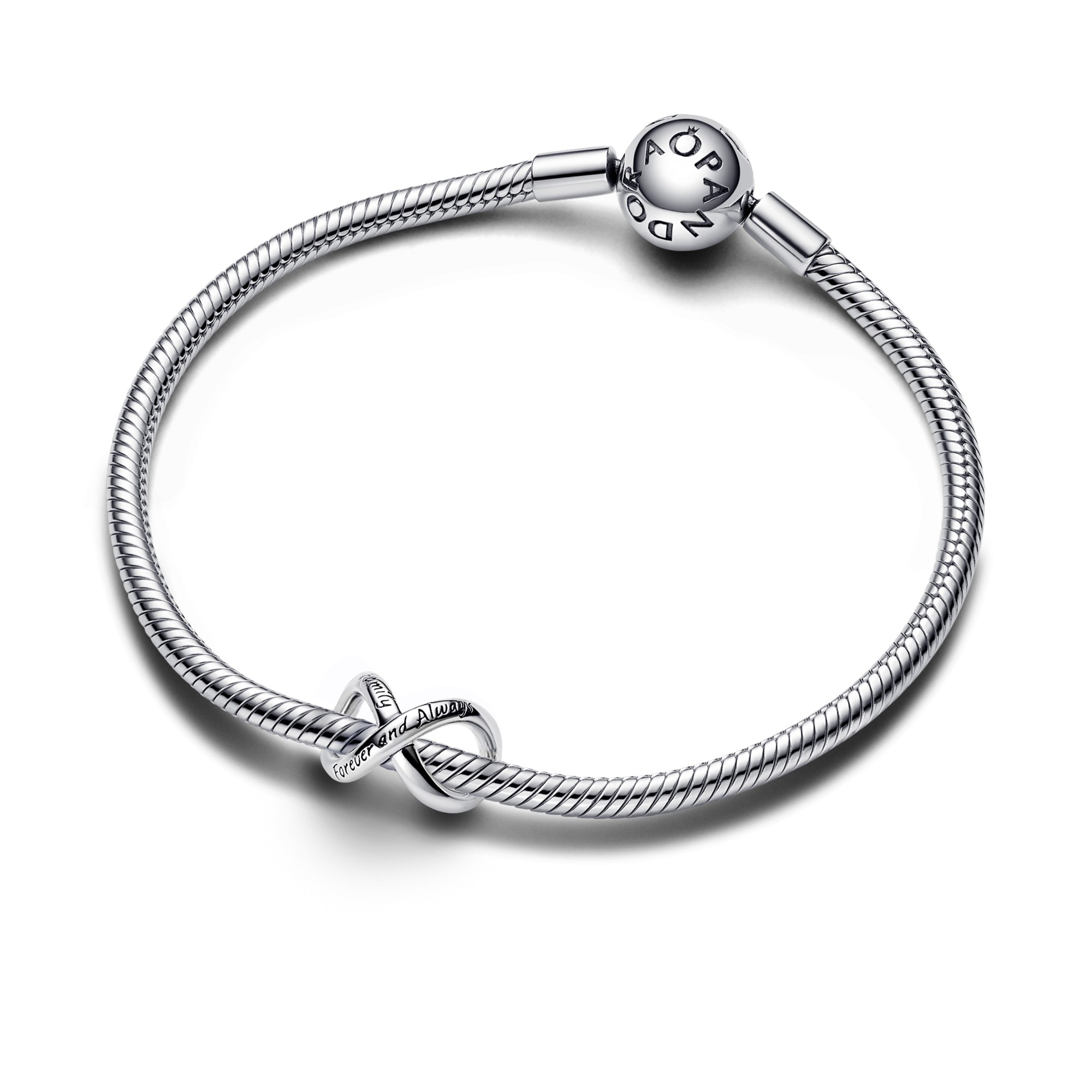 Pandora Für immer & Ewig Unendlichkeits-Charm - Silber – Ansicht 3
