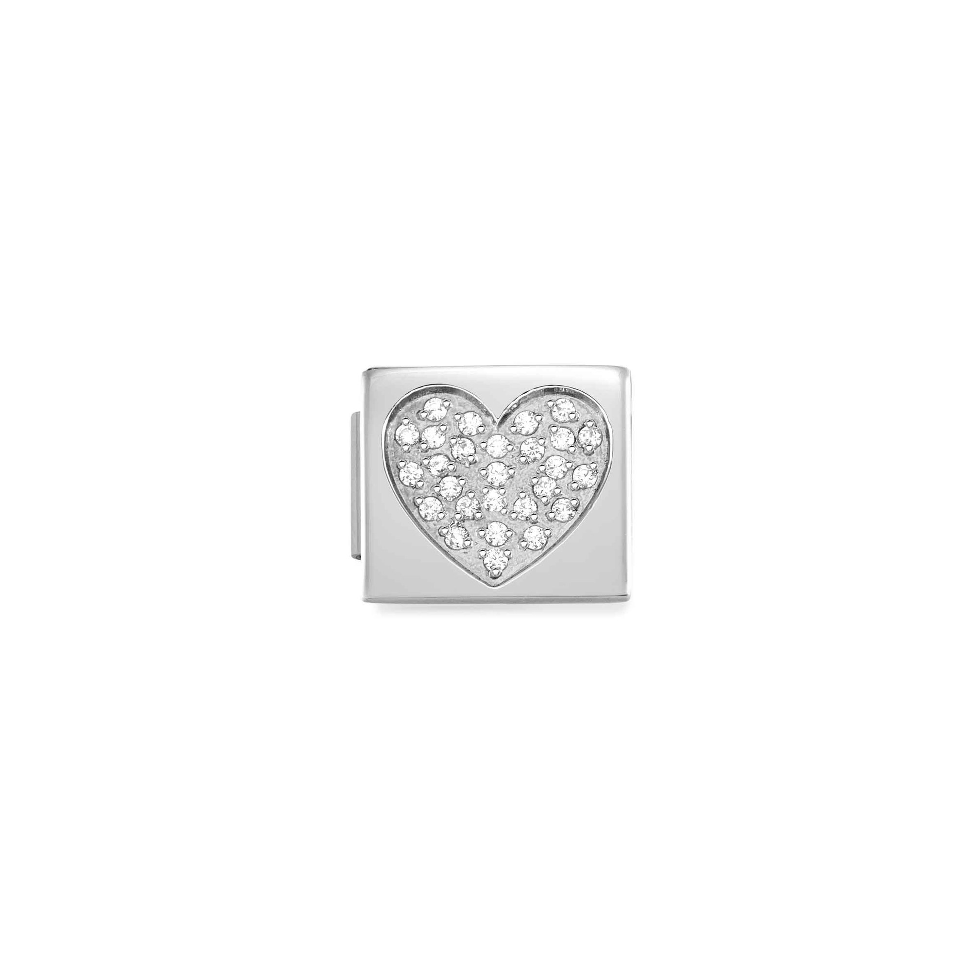 Nomination Composable Glam Charm Herz - Edelstahl, Zirkonia