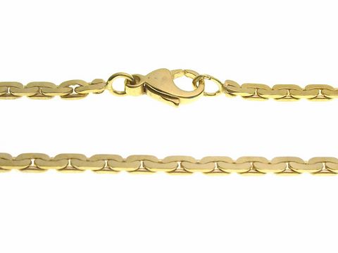 Goldkette 45 cm DESIGN 2,4 mm von Hersteller Juwelier Harnisch mit einem sicheren Karabinerverschluss, elegant und zeitlos für jeden Anlass geeignet.