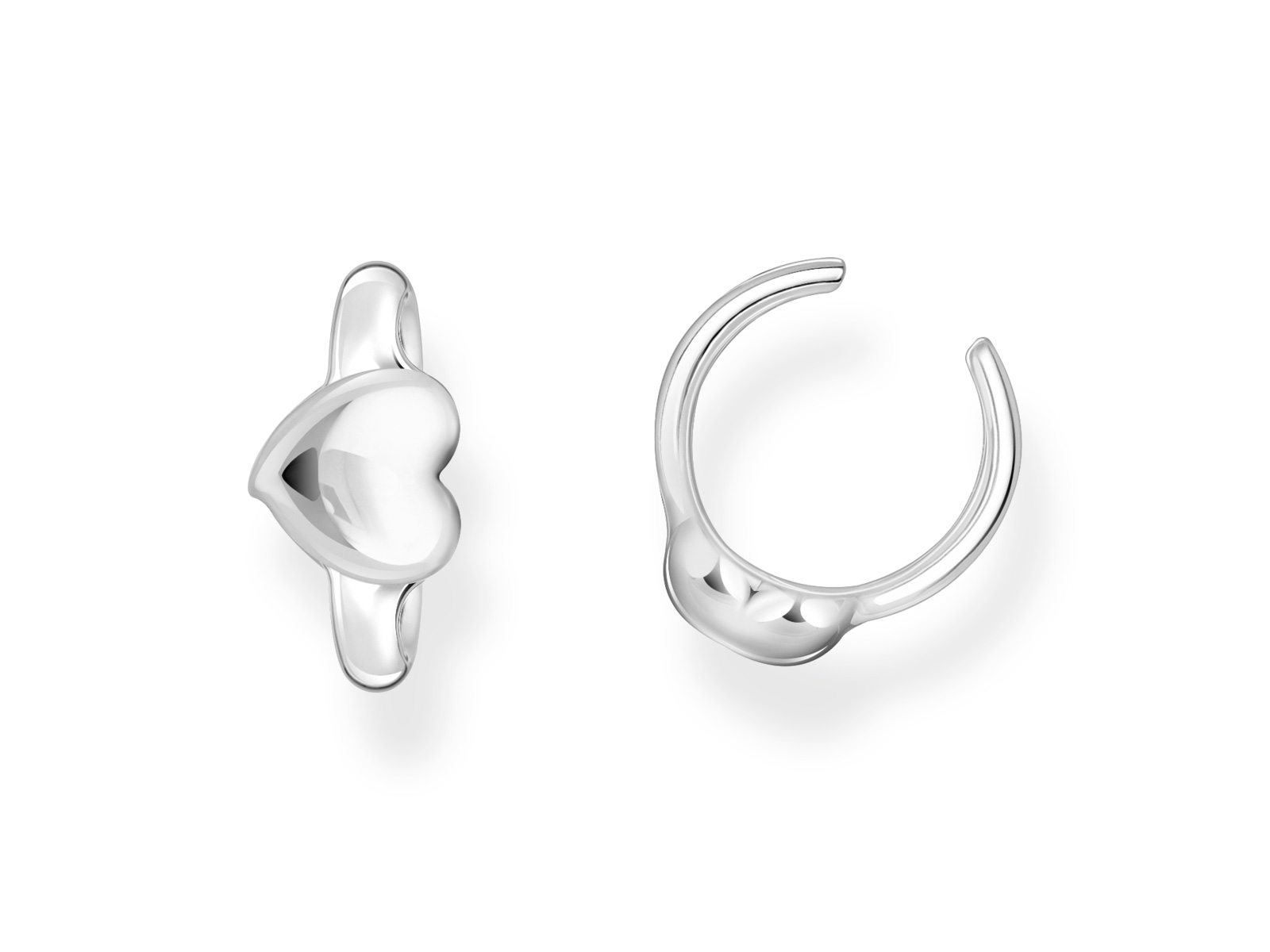 Thomas Sabo EC0028-001-21 Herz Bold Elegance Ohrklemme - Silber - Silberne Ohrklemme von Thomas Sabo in Herzform, elegant und modern gestaltet, ideal für zeitlosen Schmuck. Perfekt für jeden Anlass und ein echtes Highlight.