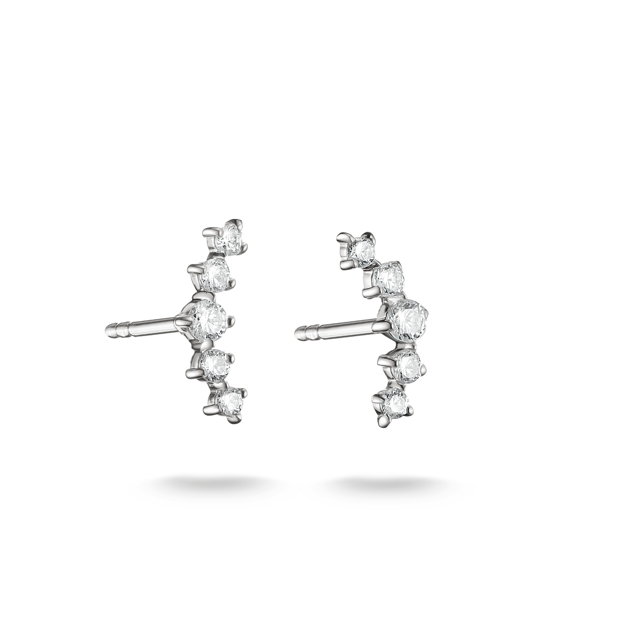 Thomas Sabo Ohrstecker aus Silber mit weißen Zirkonia, 11,5 mm breit, präsentieren sich elegant und funkeln ansprechend, ideal für besondere Anlässe oder den täglichen Gebrauch.