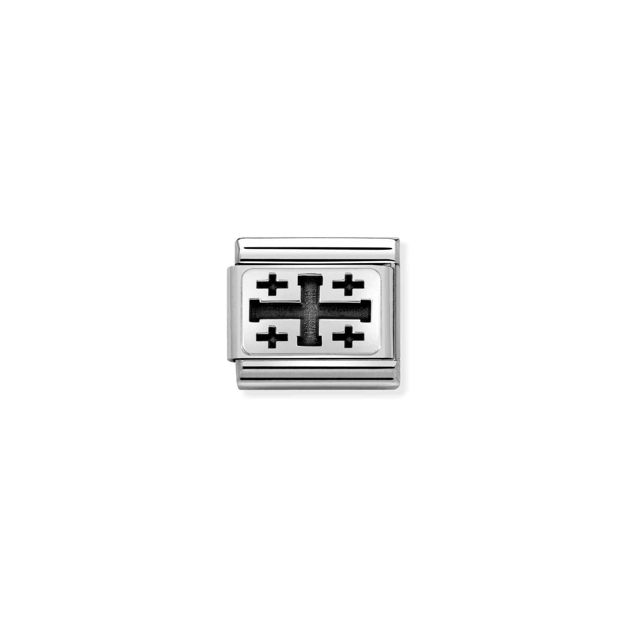 Nomination Composable Classic Charm Jerusalemkreuz - Edelstahl, Sterling Silber