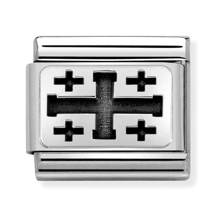 Nomination Composable Classic Charm Jerusalemkreuz - Edelstahl, Sterling Silber