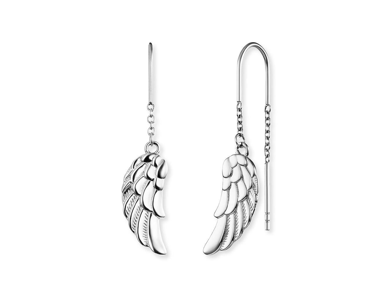 Engelsrufer ERE-FLYWING Relaunch Ohrhänger Flügel - Silber rhod. Engelsrufer ERE-FLYWING Relaunch Ohrhänger in Form von silbernen, rhodinierten Flügeln, elegant und feminin gestaltet, ideal für jeden Anlass.