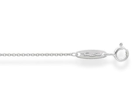 Thomas Sabo Ankerkette in Silber, Länge ca. 38/40/42 cm, ohne Anhänger, mit feiner Gliederung und praktischem Karabinerverschluss, schlicht und elegant.