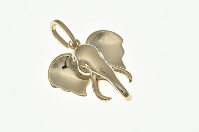 Elefantenkopf Anhänger aus Sterling Silber in Roségoldfarbe, elegant und verspielt, ideal für Tierliebhaber, hergestellt von Juwelier Harnisch.