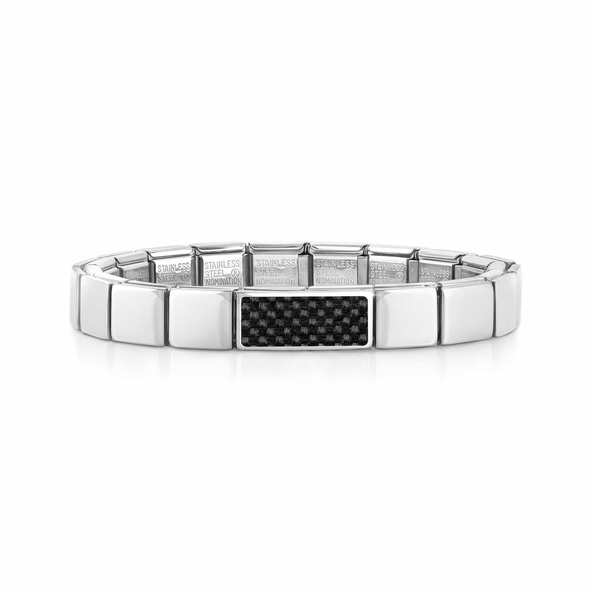 Nomination GLAM Armband - Edelstahl - Double Kohlenstoff + Grau