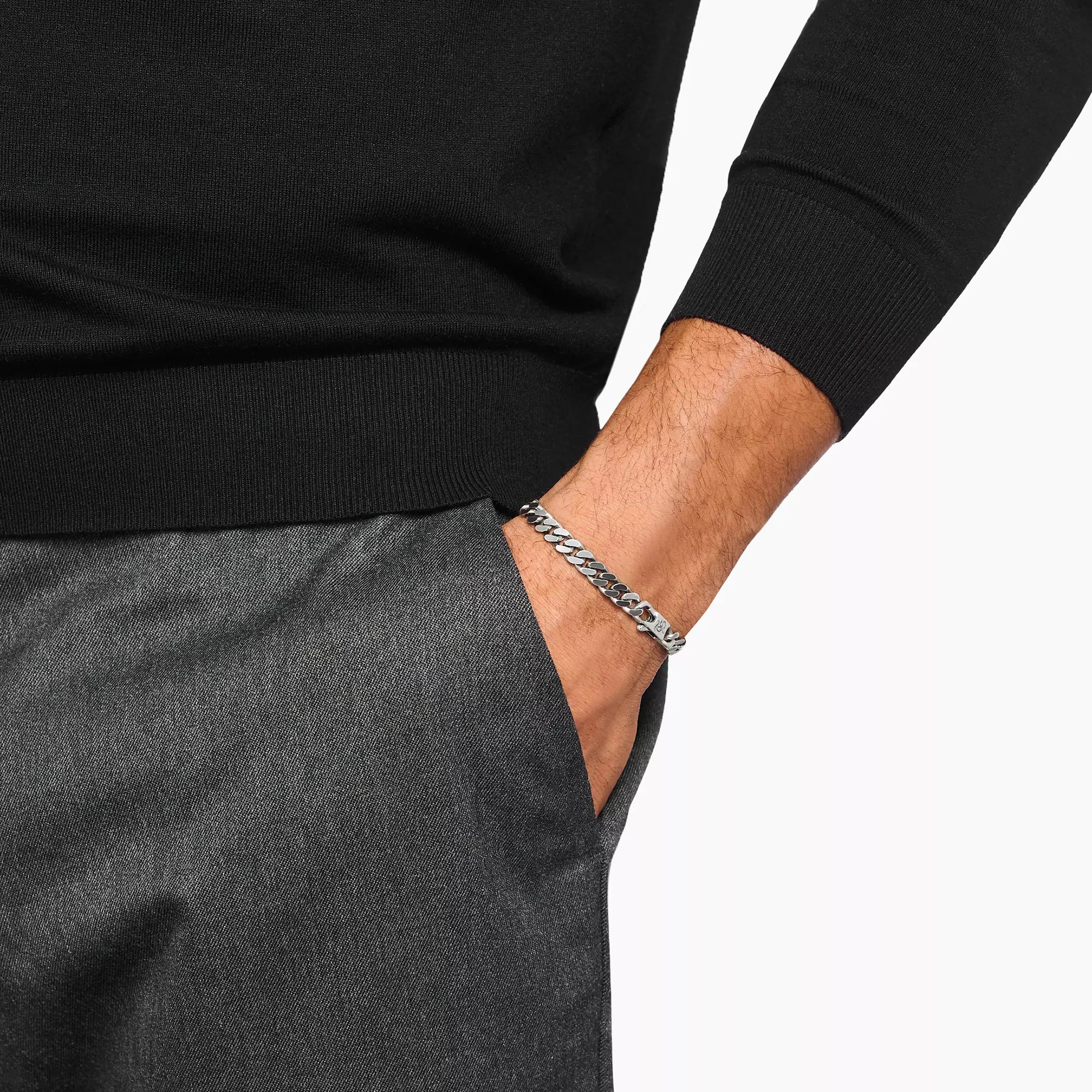 Thomas Sabo Panzerarmband 6,9 mm Silber – 18 cm – Ansicht 3
