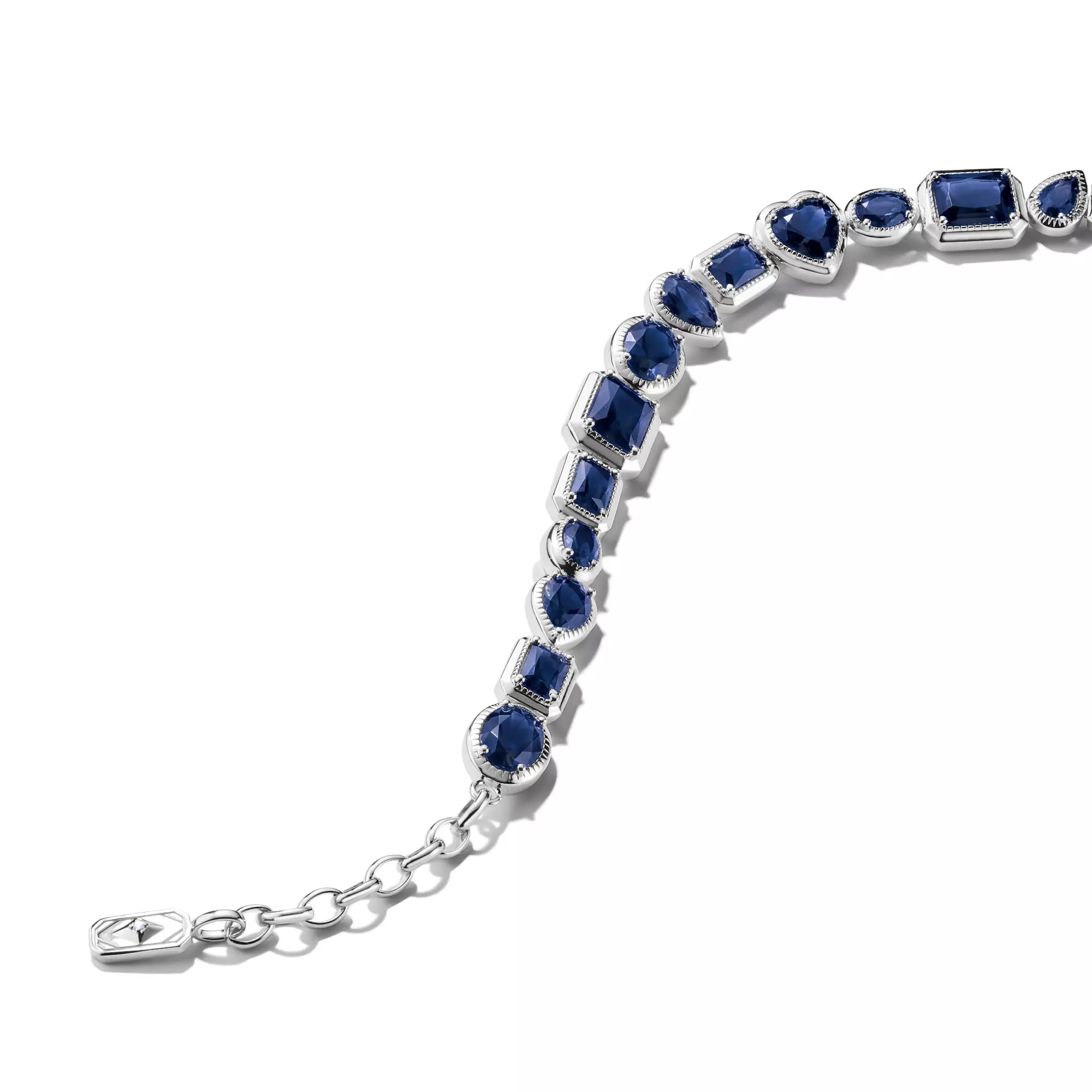 Thomas Sabo ELYNDRA Armband - 19 cm - Sterling Silber recy. & Nano-Kristall - blau – Ansicht 2
