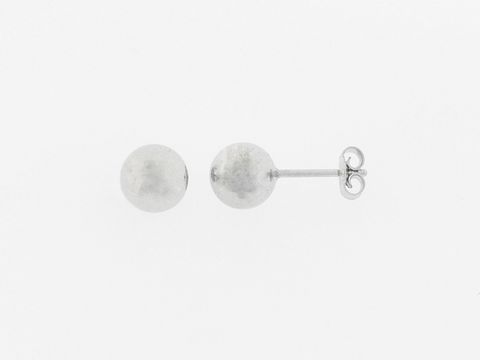 Silber Ohrringe Kugel Silber 7 mm Stecker von Juwelier Harnisch, Ohrstecker ohne Stein, schlichtes und elegantes Design, ideal für jeden Anlass.
