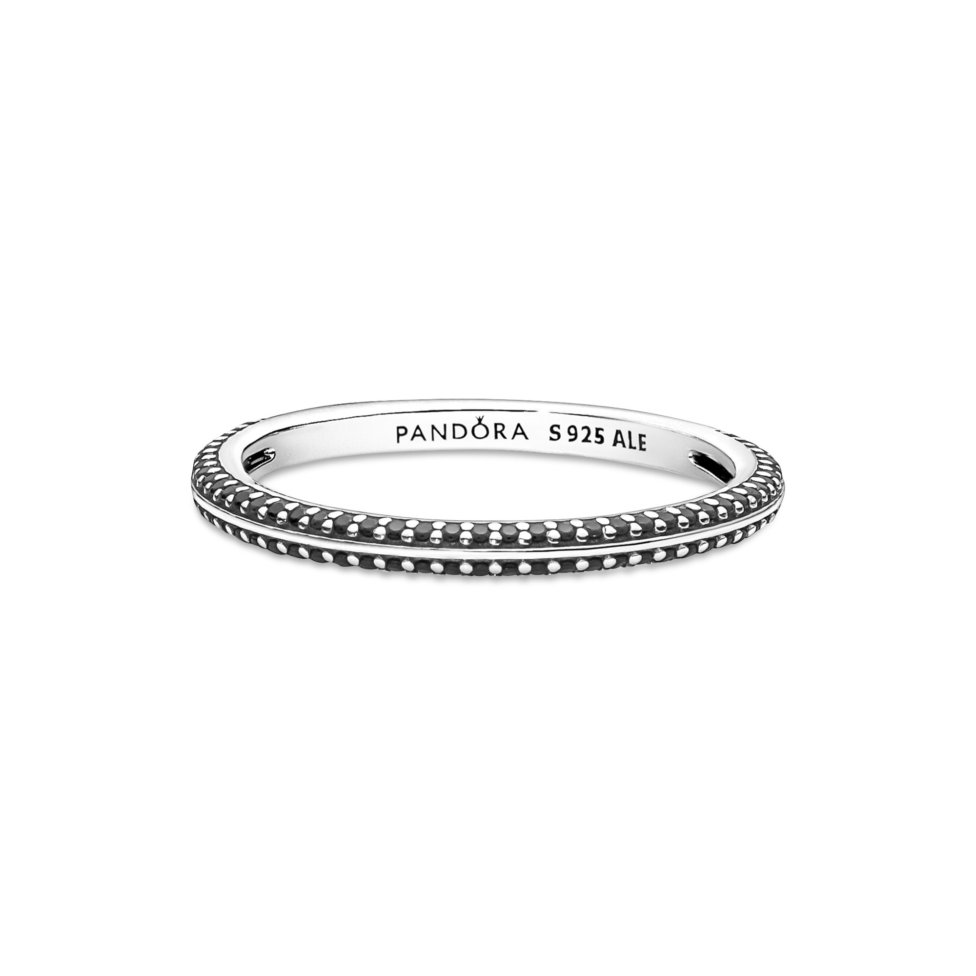 Pandora ME Pavé Ring - Silber - Kristall - Schwarz Ansicht 2 – Ansicht 2