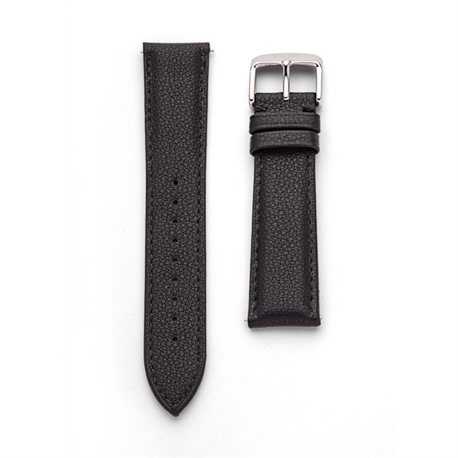 DUR Rindsleder Schwarz - 20 mm - Uhren Ersatzarmband – Ansicht 2