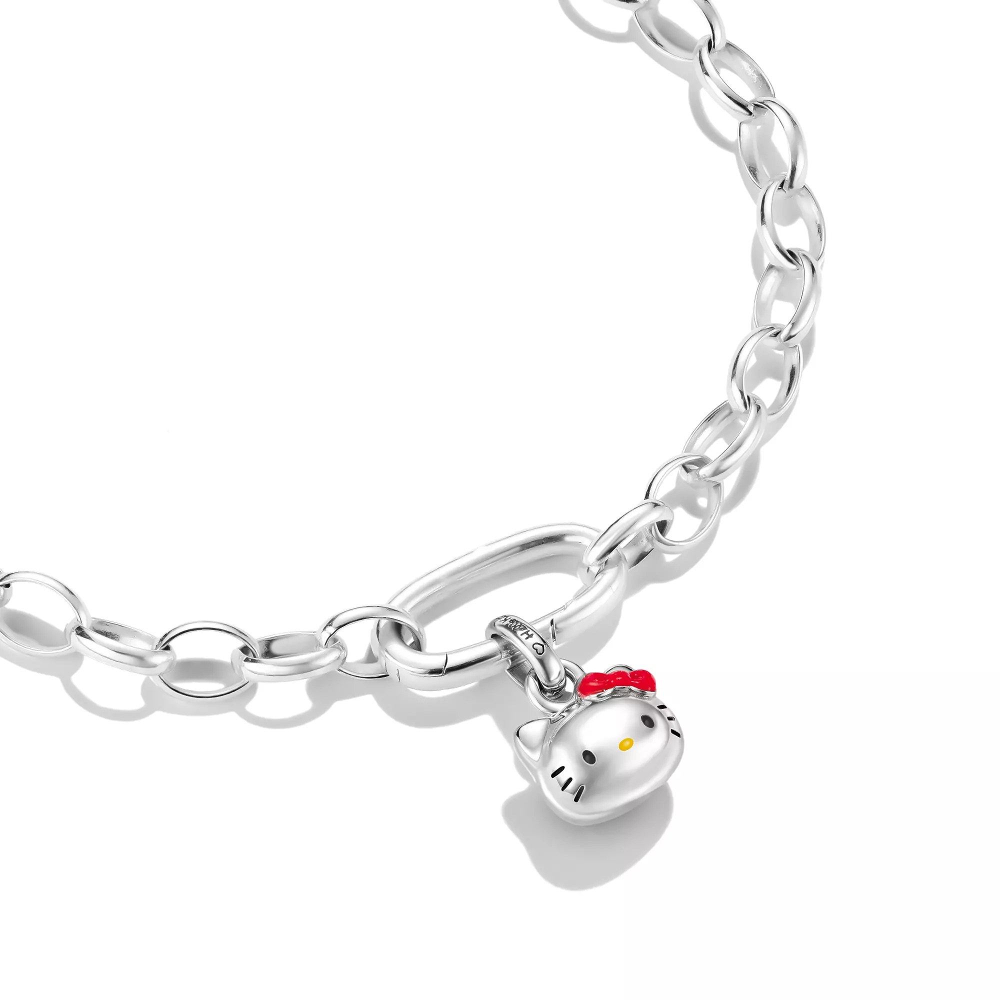 Thomas Sabo Hello Kitty - Charm-Anhänger - versilbert & Emaille - rot – Ansicht 3