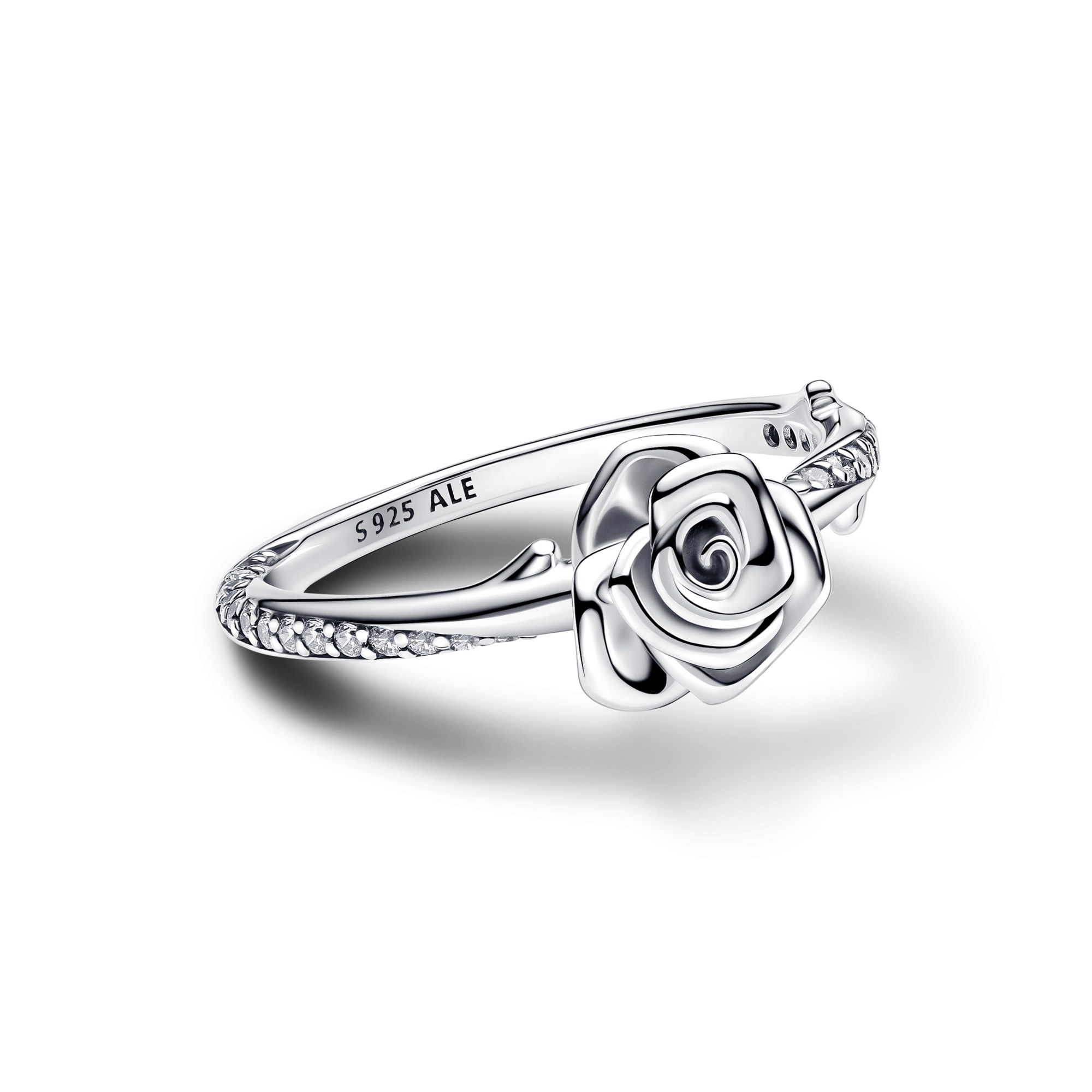 Pandora Blühende Rose - Ring - Silber - Zirkonia klar – Ansicht 2