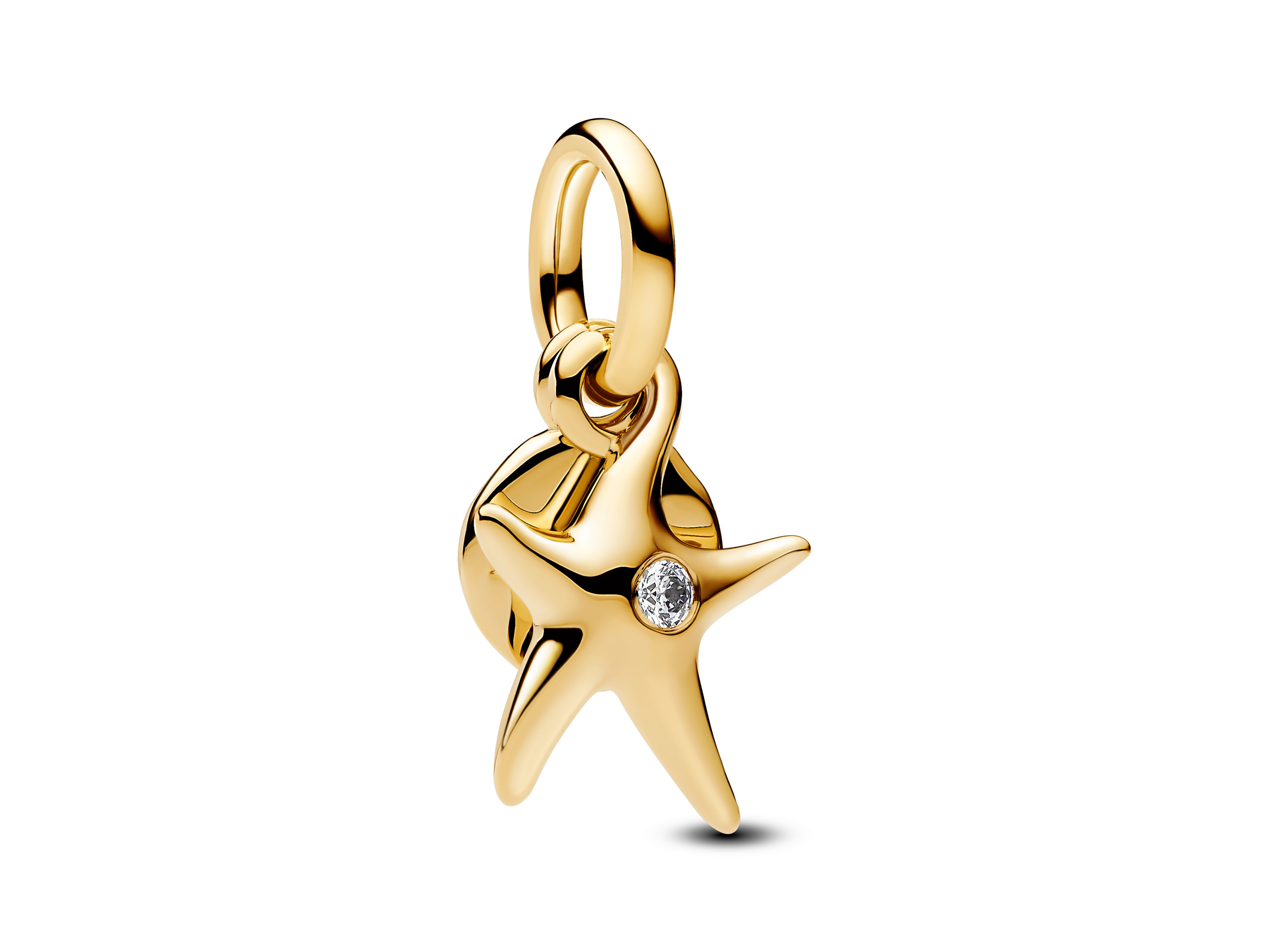 Pandora 763892C01 - doppelter Seestern Charm zum - Gelbgold Vergoldung 