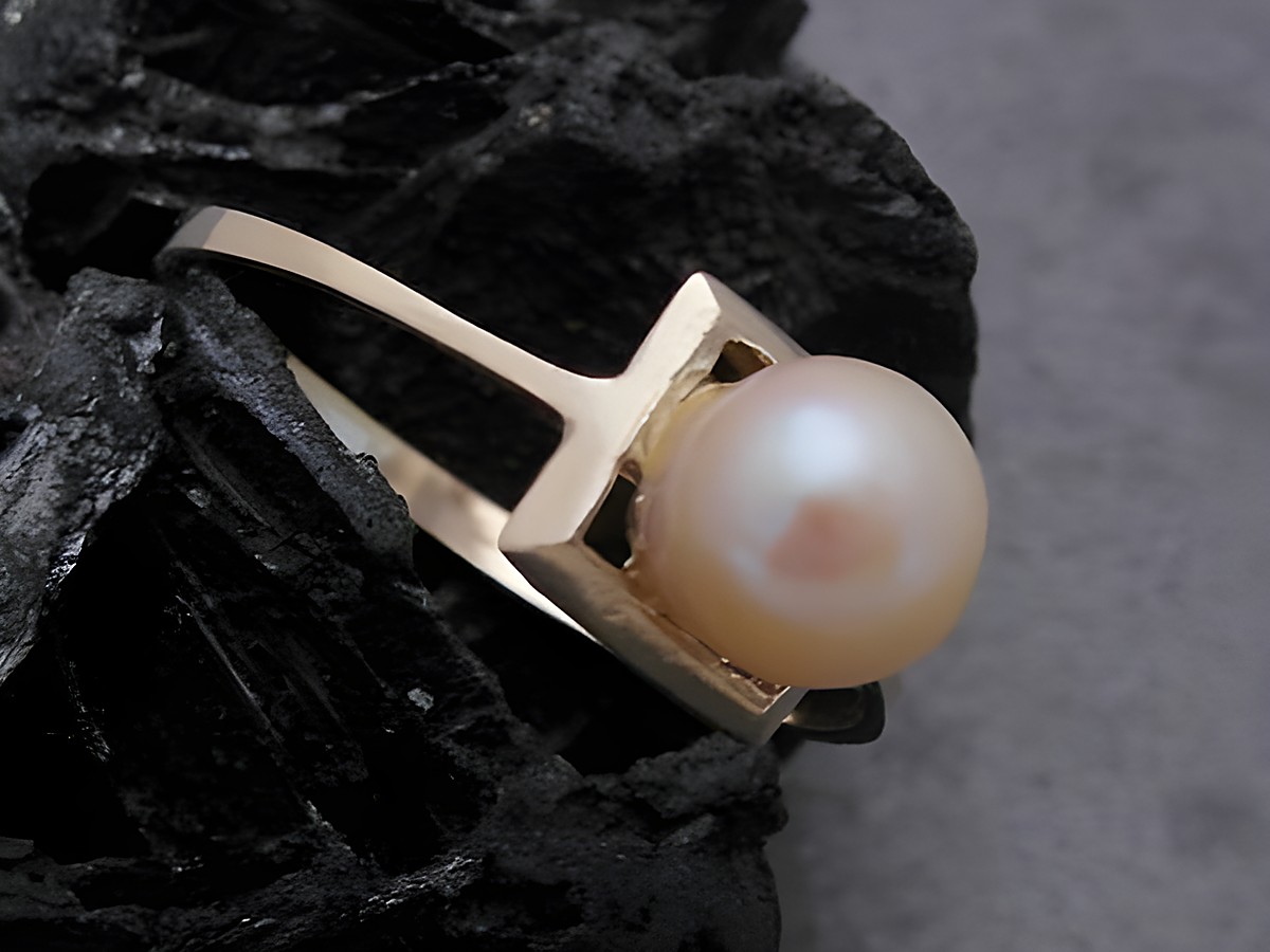 Gold Perlen Ring imposant Gr. 50 Zuchtperle 6,2 mm Gold 333 Goldring Hersteller Juwelier Harnisch bis Gr. 50 16