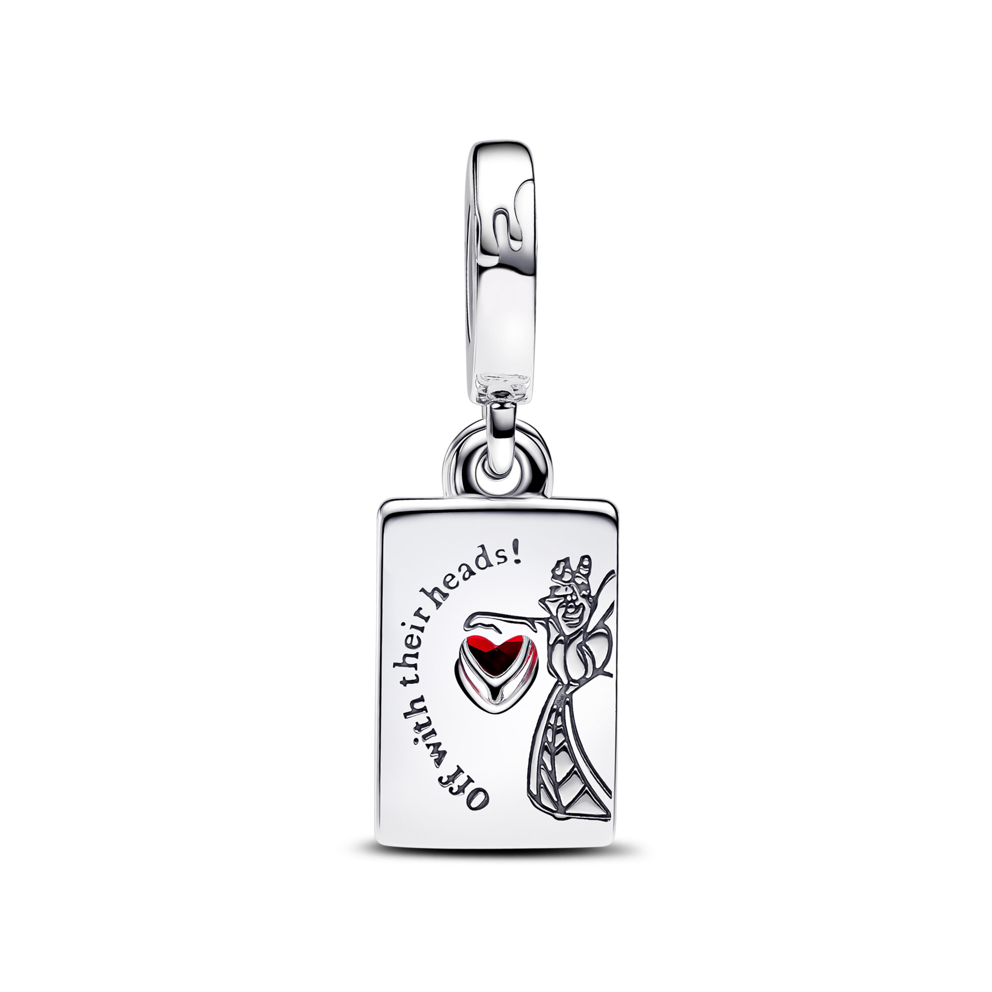 Pandora Disney Villains Herzkönigin Doppelter Charm-Anhänger - Sterling Silber – Ansicht 3