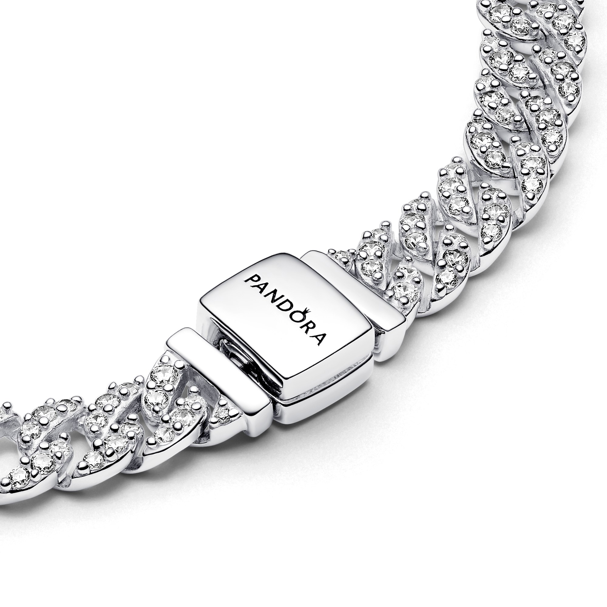 Pandora Timeless Pavé Gliederarmband - Sterling Silber – Ansicht 2