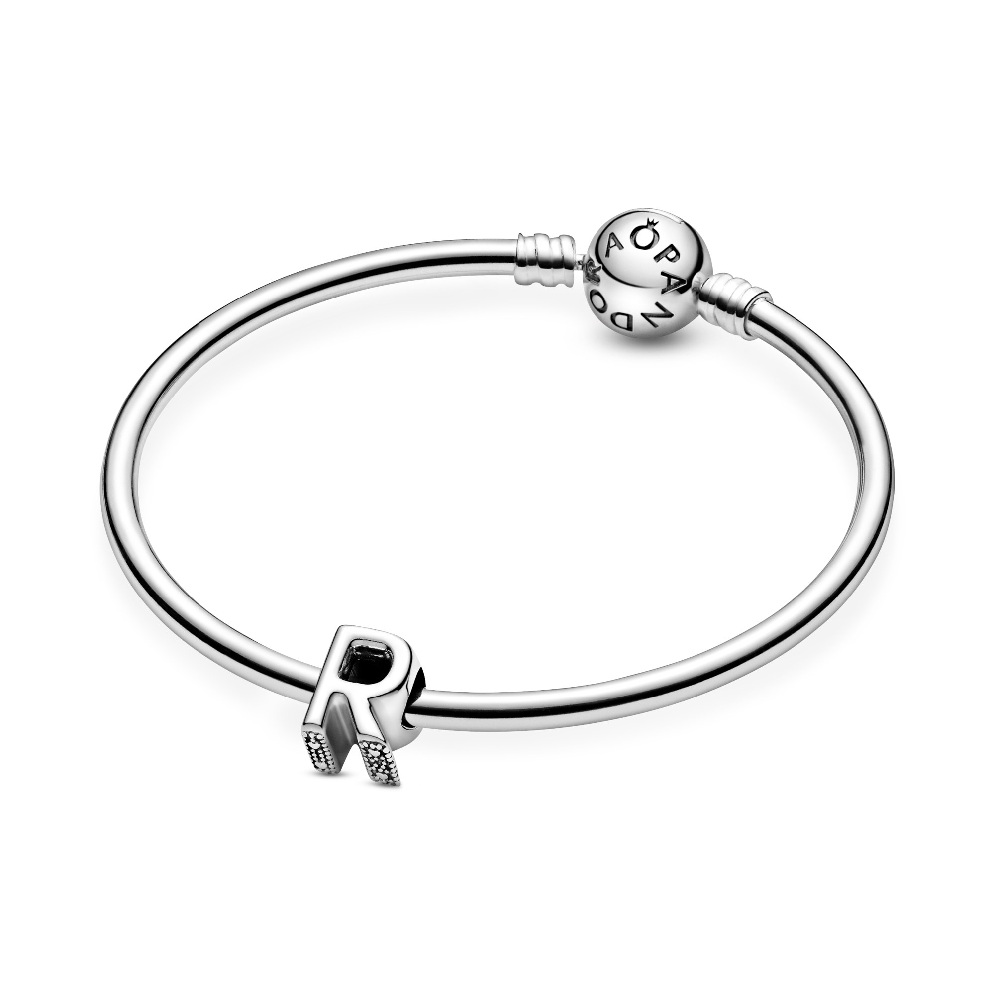 PANDORA Charm - Buchstabe R - Letter R - 925 Sterling Silber – Ansicht 5