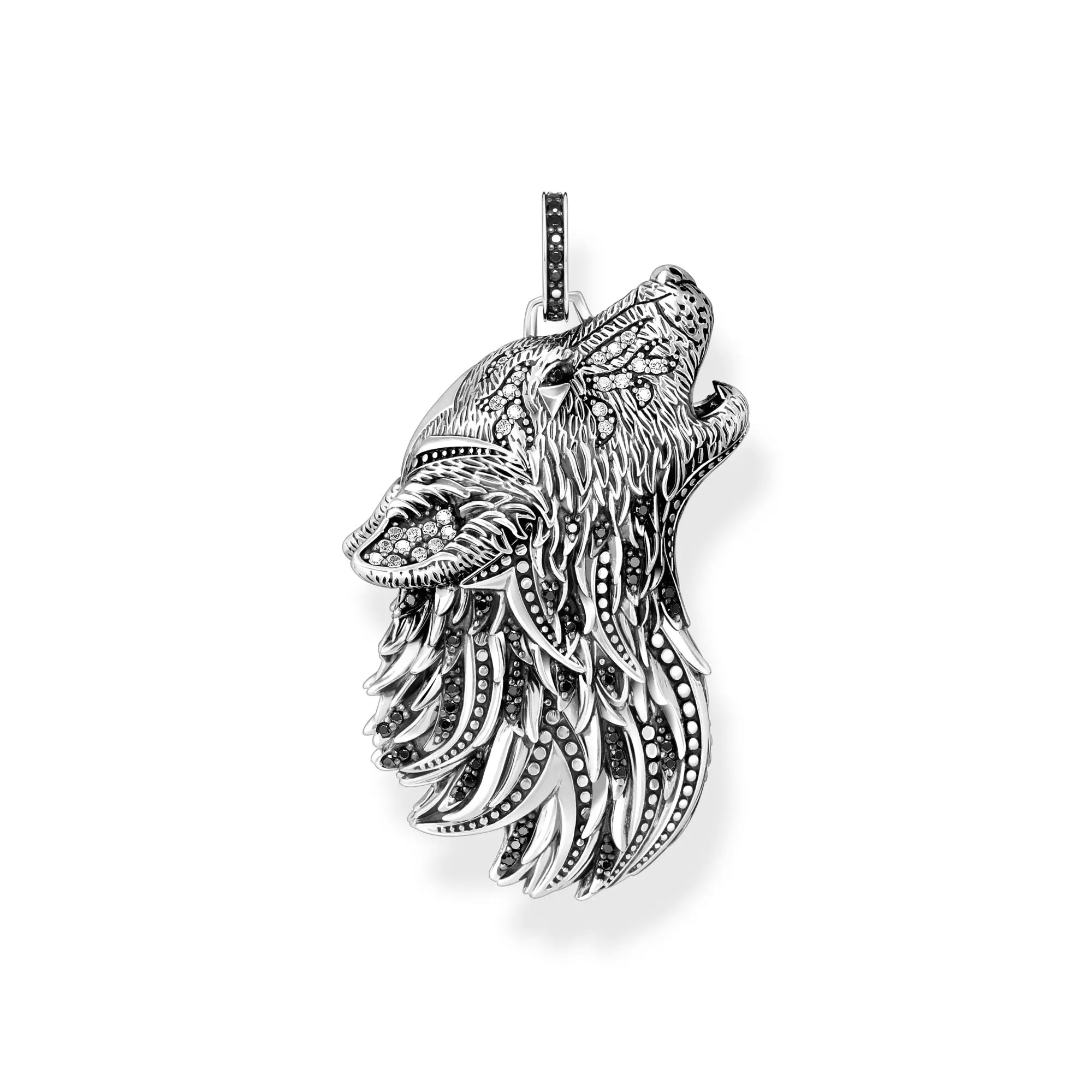 Thomas Sabo Anhänger - Rebel Wolf Profil - Silber gesch. & Zirkonia – Ansicht 2