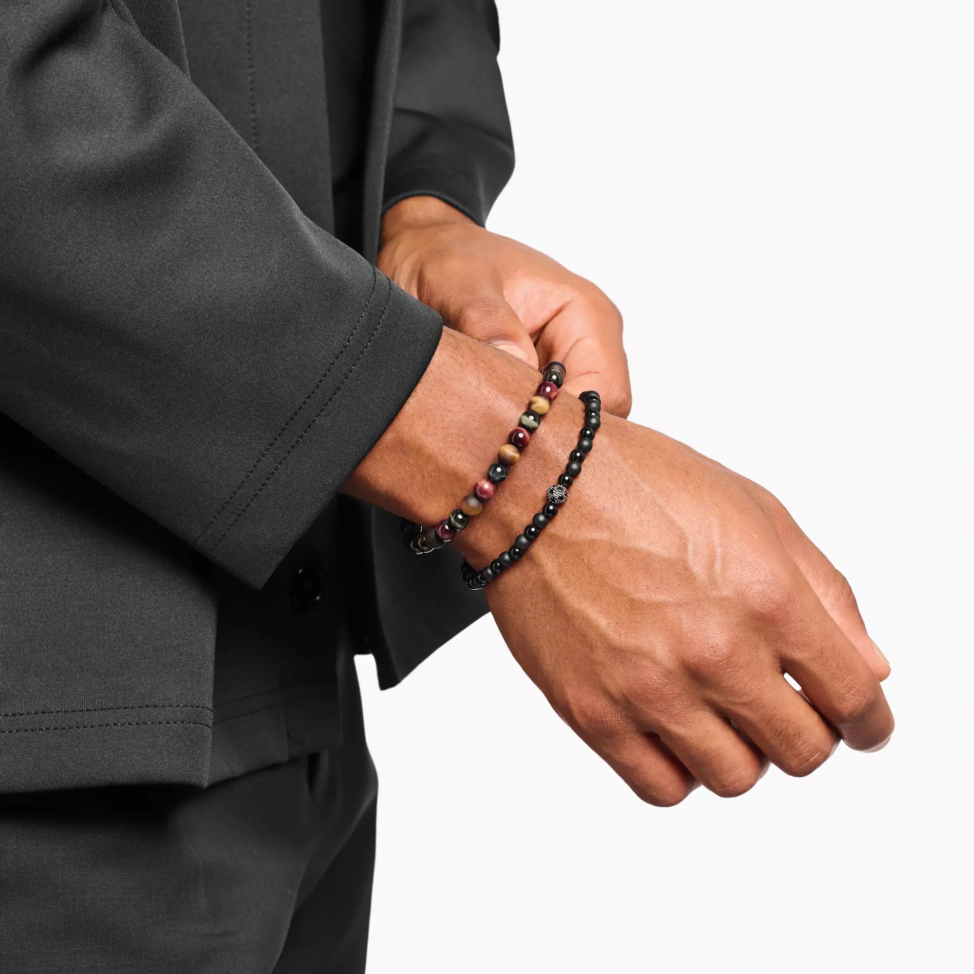 Thomas Sabo Armband - braun Silber gesch. + Tigerauge - braun - 19 cm – Ansicht 4