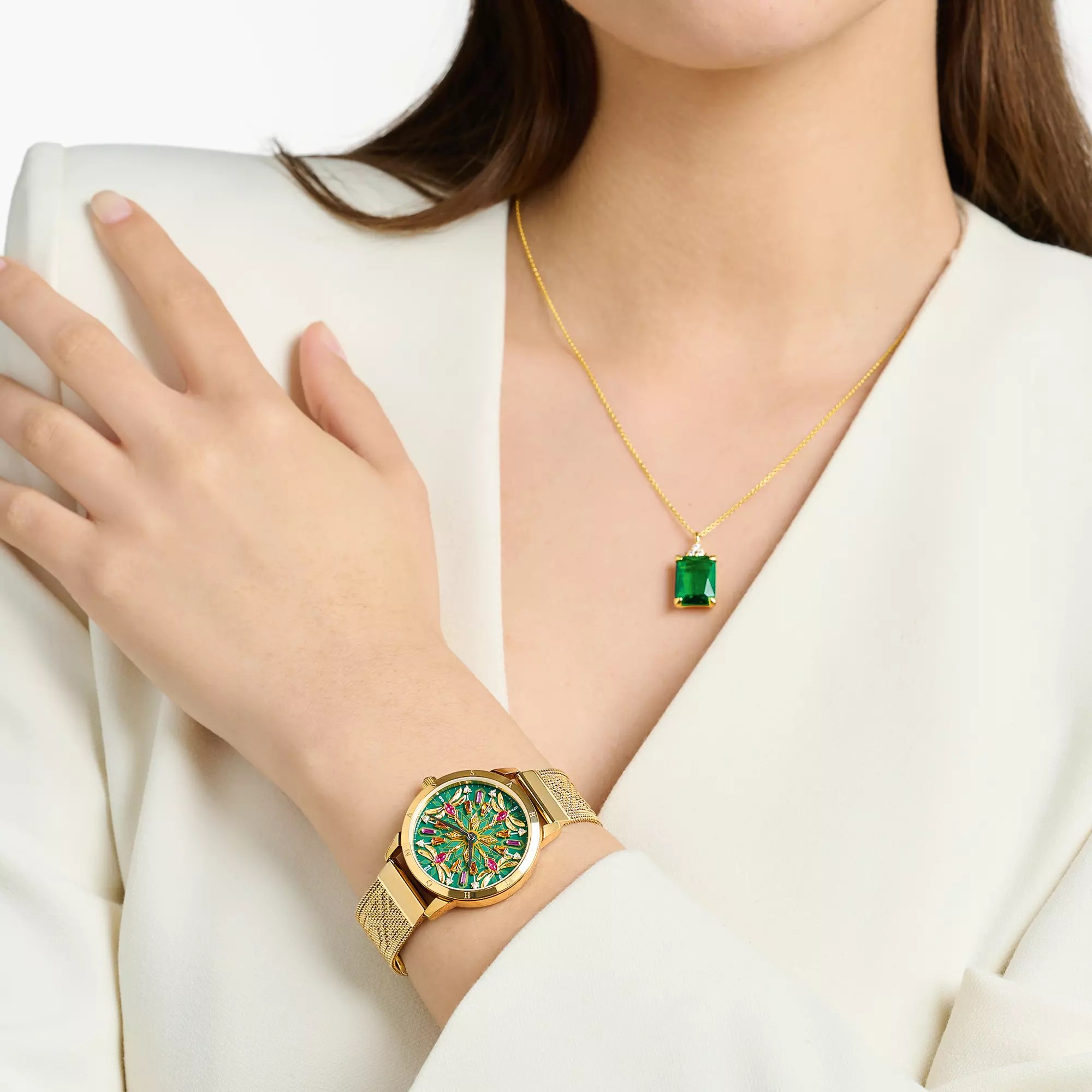 Thomas Sabo Damenuhr - Libellendesign - Grün – Ansicht 4