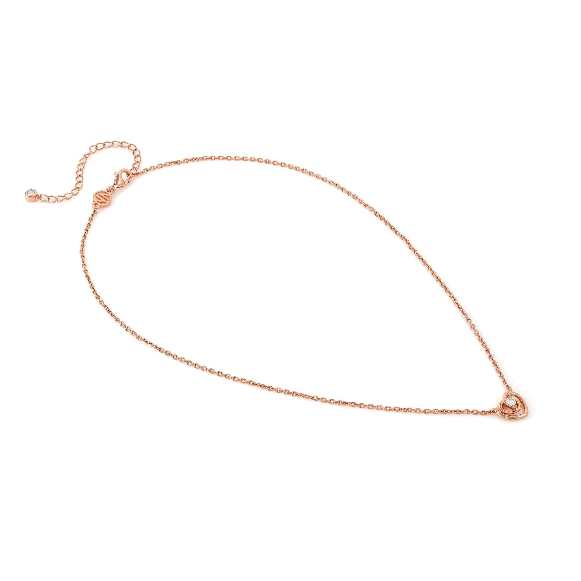 Nomination Sterling Silber - Herz - rosévergoldet Collier - Cosmiclove 38-42 cm – Ansicht 5