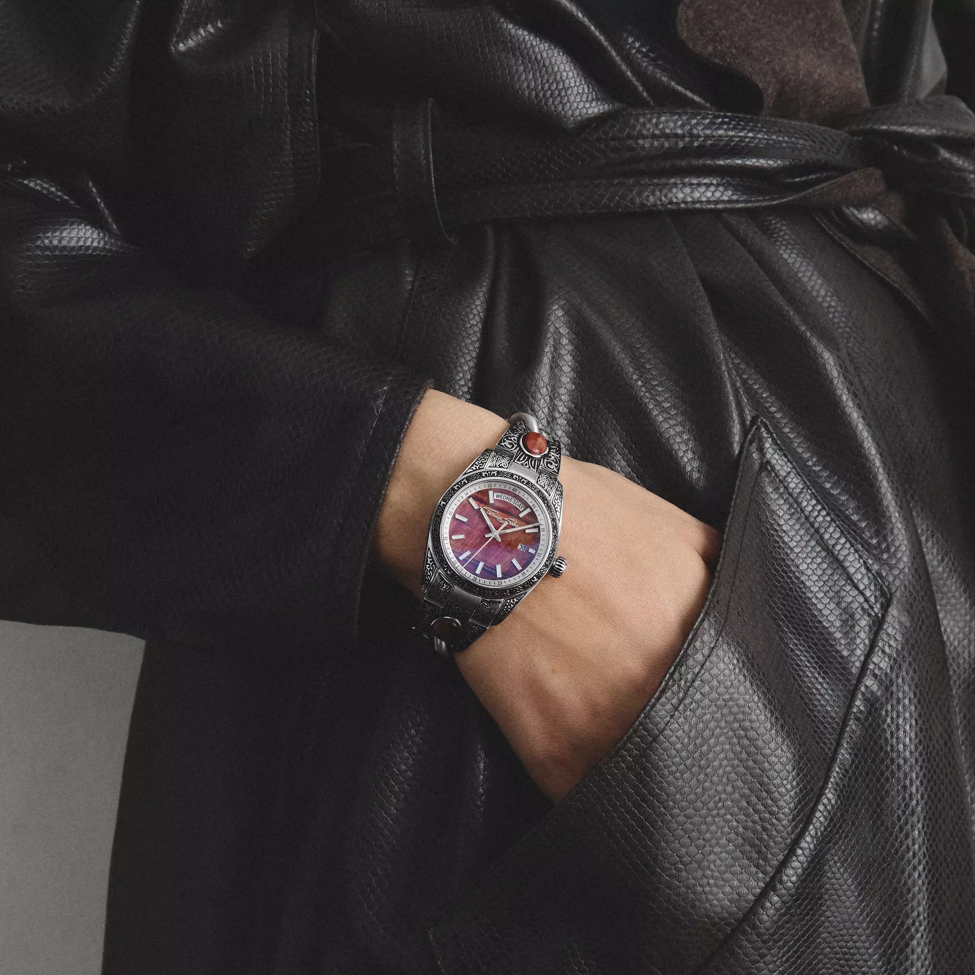 Thomas Sabo Uhr WA0456-201-212 Western-Ornamente - Edelstahl - 36 mm – Ansicht 4