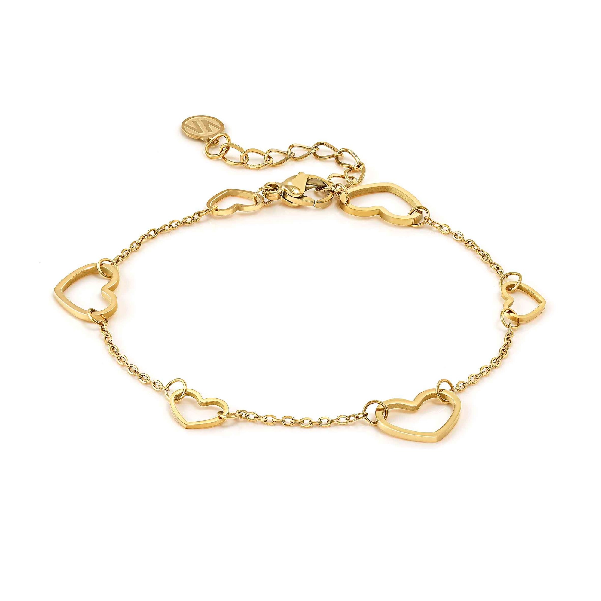 Nomination RITMATIKA Armband aus - Schmucksymbolen - Herz - Gold PVD-beschichtet – Ansicht 2