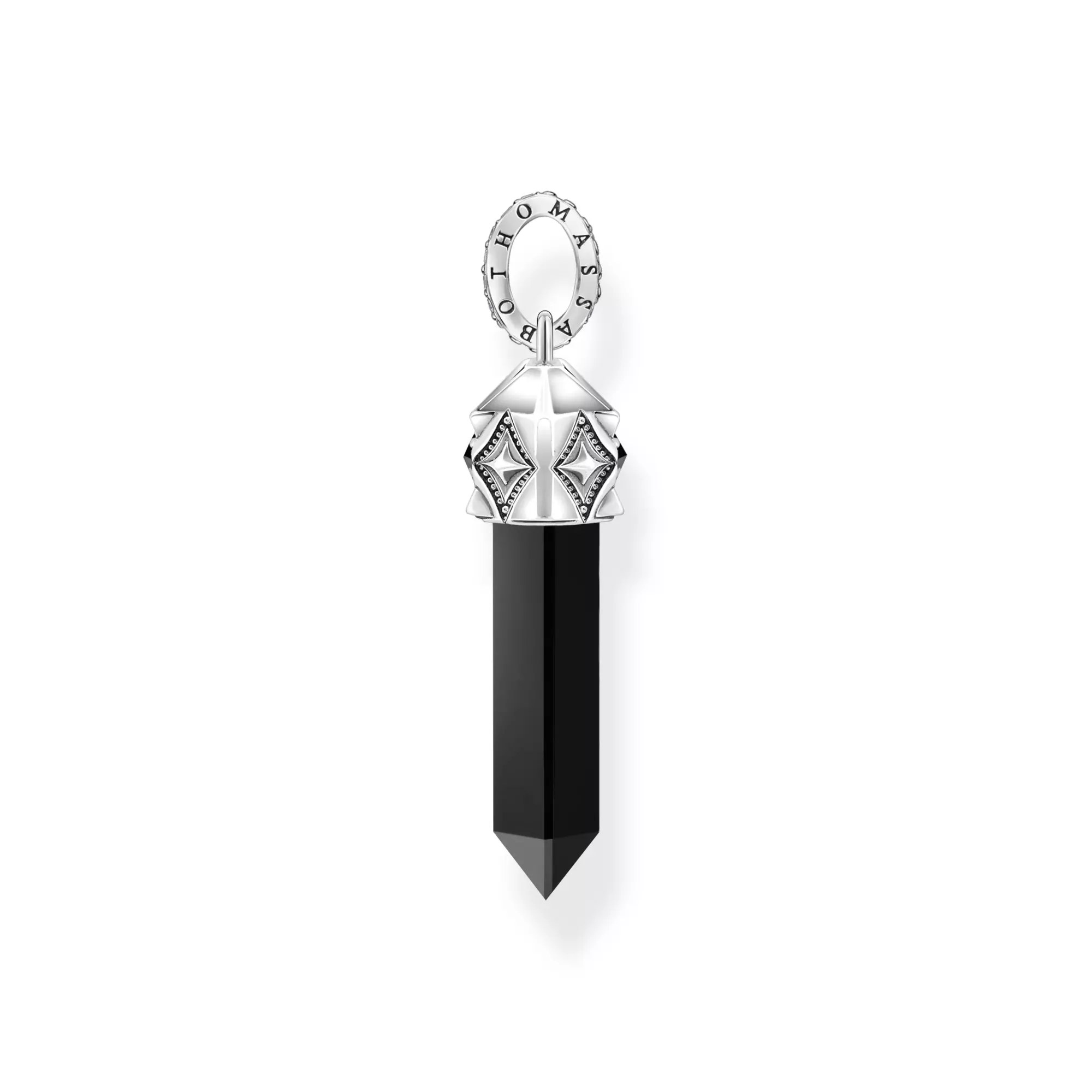 Thomas Sabo Anhänger - Kristall aus Schwarzem Onyx - Silber gesch. & Onyx & Zirkonia - Schwarz – Ansicht 2