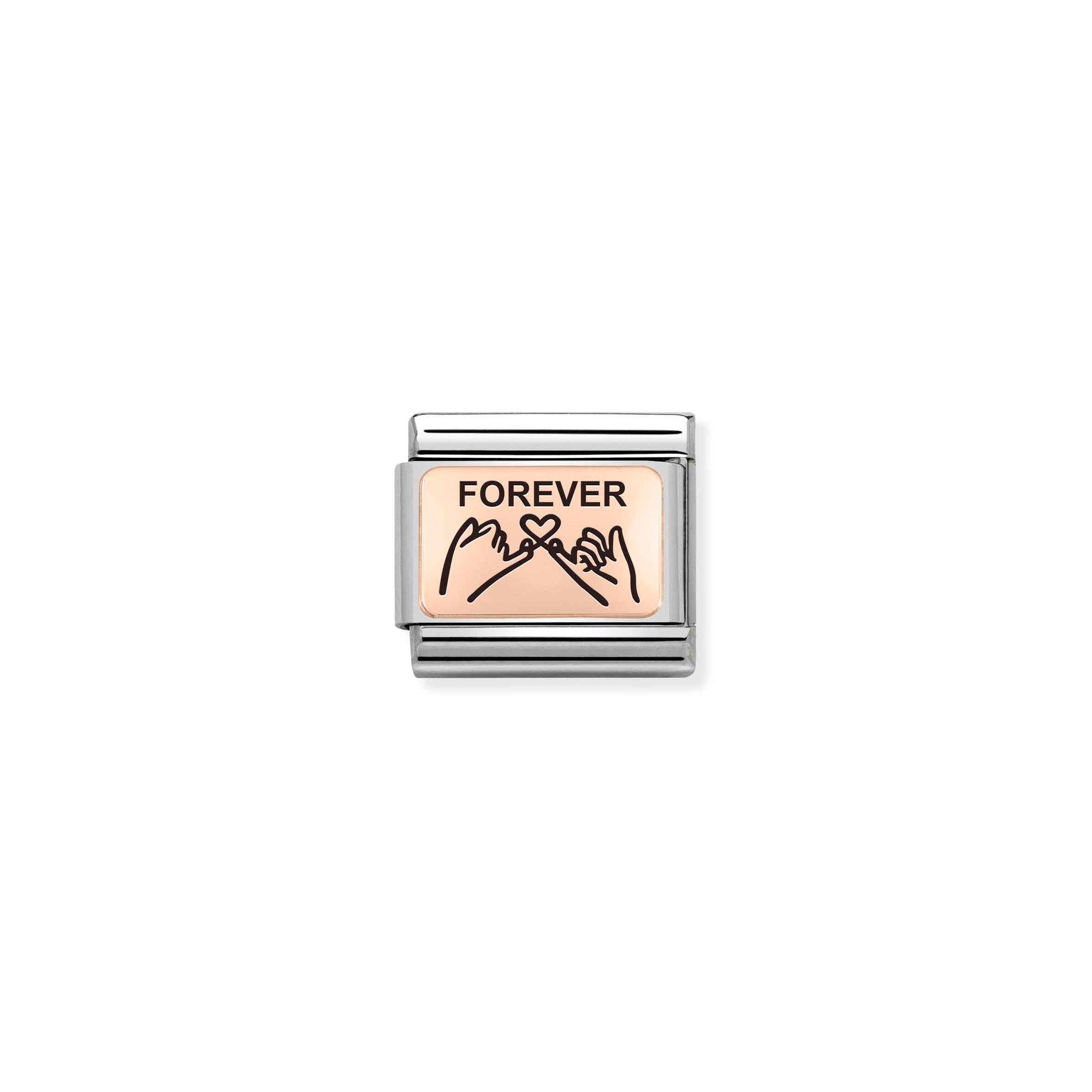 Nomination Composable Classic Charm Forever - Edelstahl, roségoldfarben