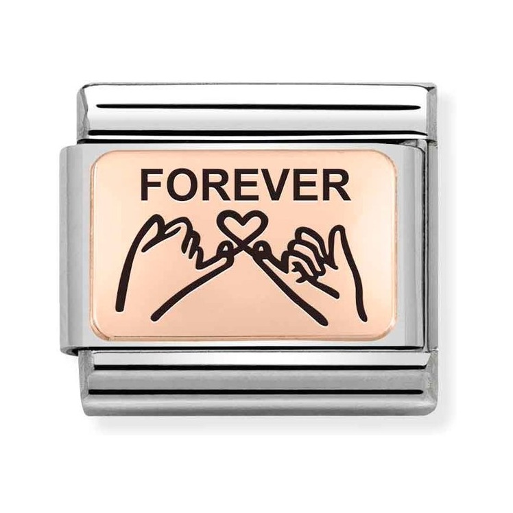 Nomination Composable Classic Charm Forever - Edelstahl, roségoldfarben