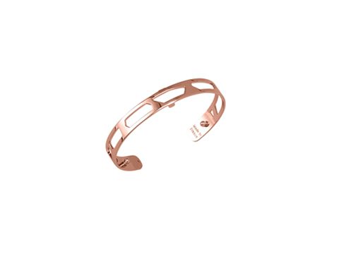 Eleganter Armreif von Les Georgettes in Roségold mit einem einzigartigen Giraffenmuster, Breite 8 mm, ideal für stilvolle Akzente.