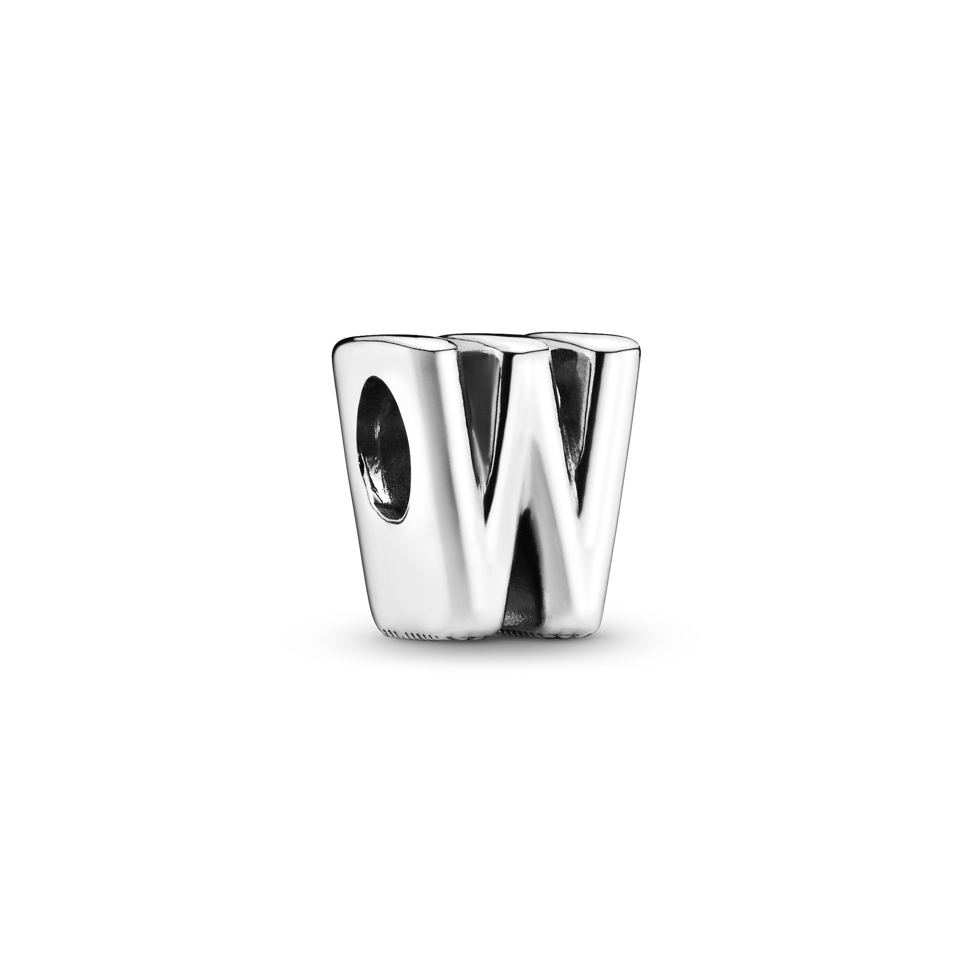 PANDORA Charm - Buchstabe W - Letter W - 925 Sterling Silber