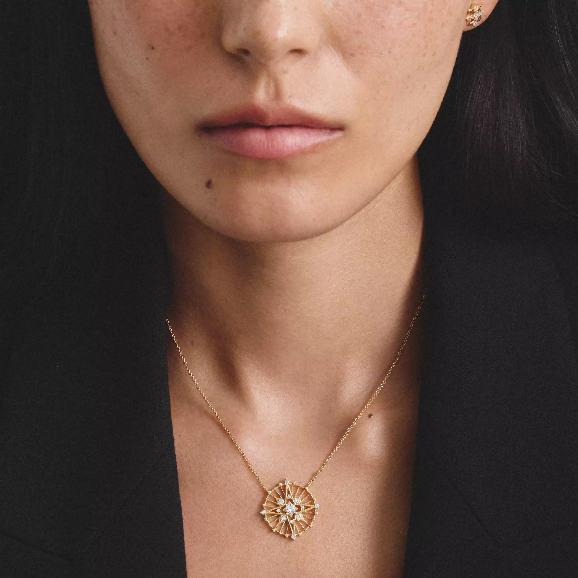 Thomas Sabo Midnight Sky - Kette - 18k Gelbgold Vergoldung - Zirkonia - 45 cm – Ansicht 3