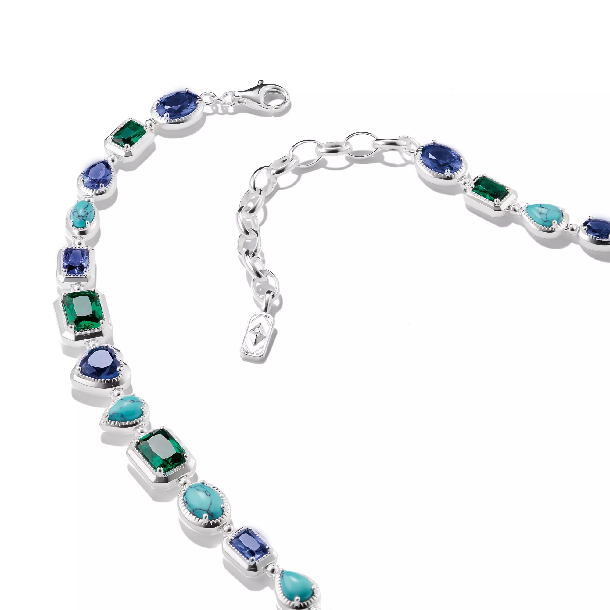 Thomas Sabo ELYNDRA - Halskette - 45 cm - Sterling Silber recy. & Nano-Kristall & Zirkonia – Ansicht 3