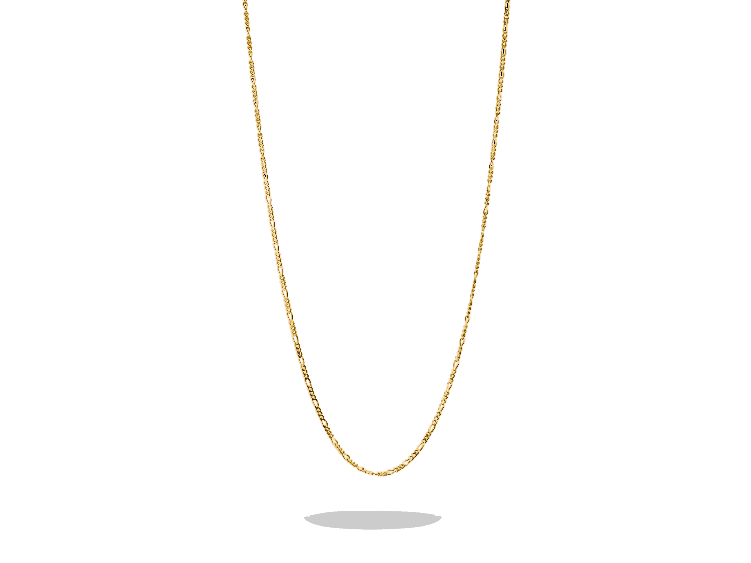 Thomas Sabo Connect KE2329-413-39-L45v - Figaro Kette - Silber & Gelbgold Verg. - 45 cm