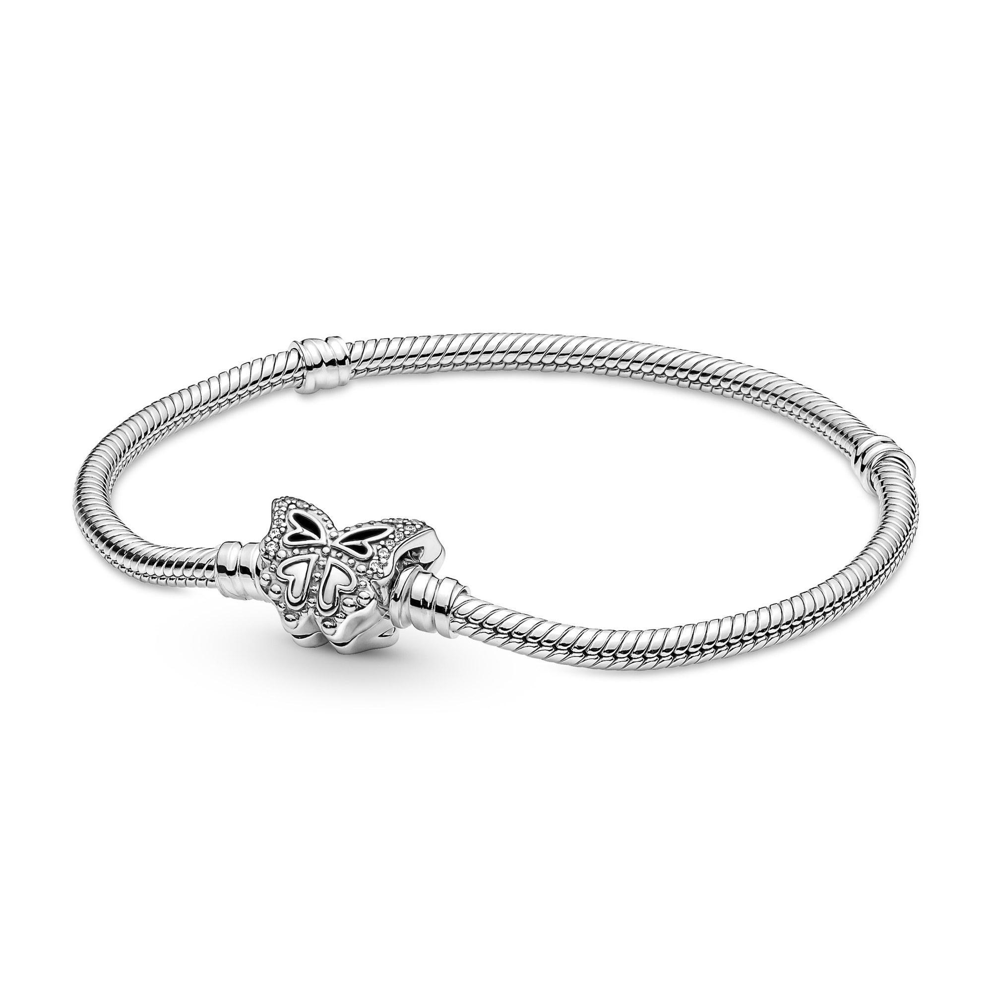Pandora Armband - Schmetterlingsverschluss - Silber - Zirkonia
