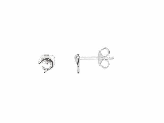Xenox Sterling Silber Ohrringe XS3469 EAR CANDIES in Delfin-Form, elegant und verspielt, ideal für jeden Anlass, hochwertiger Ohrschmuck des Herstellers Xenox.