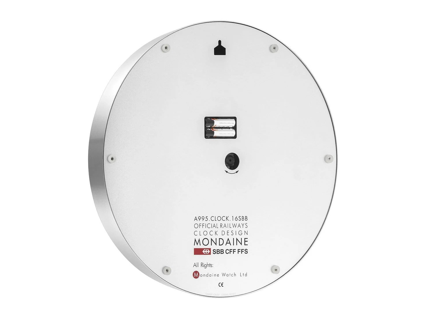 Mondaine Wanduhr A995.CLOCK.16SBB 40 cm - Alluminium