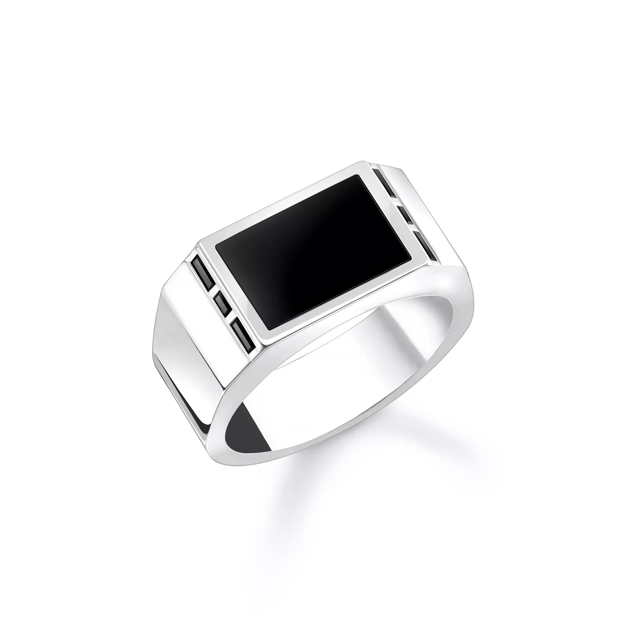Thomas Sabo Ring Sterling Silber - Onyx - Zirkonia – Ansicht 2
