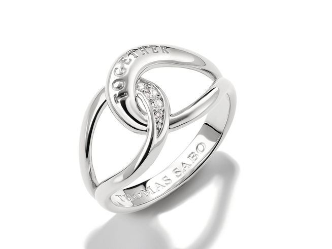 Thomas Sabo Together - TR2547-051-14-60 - Ring Gr. 60 - Sterling Silber recy. & Zirkonia