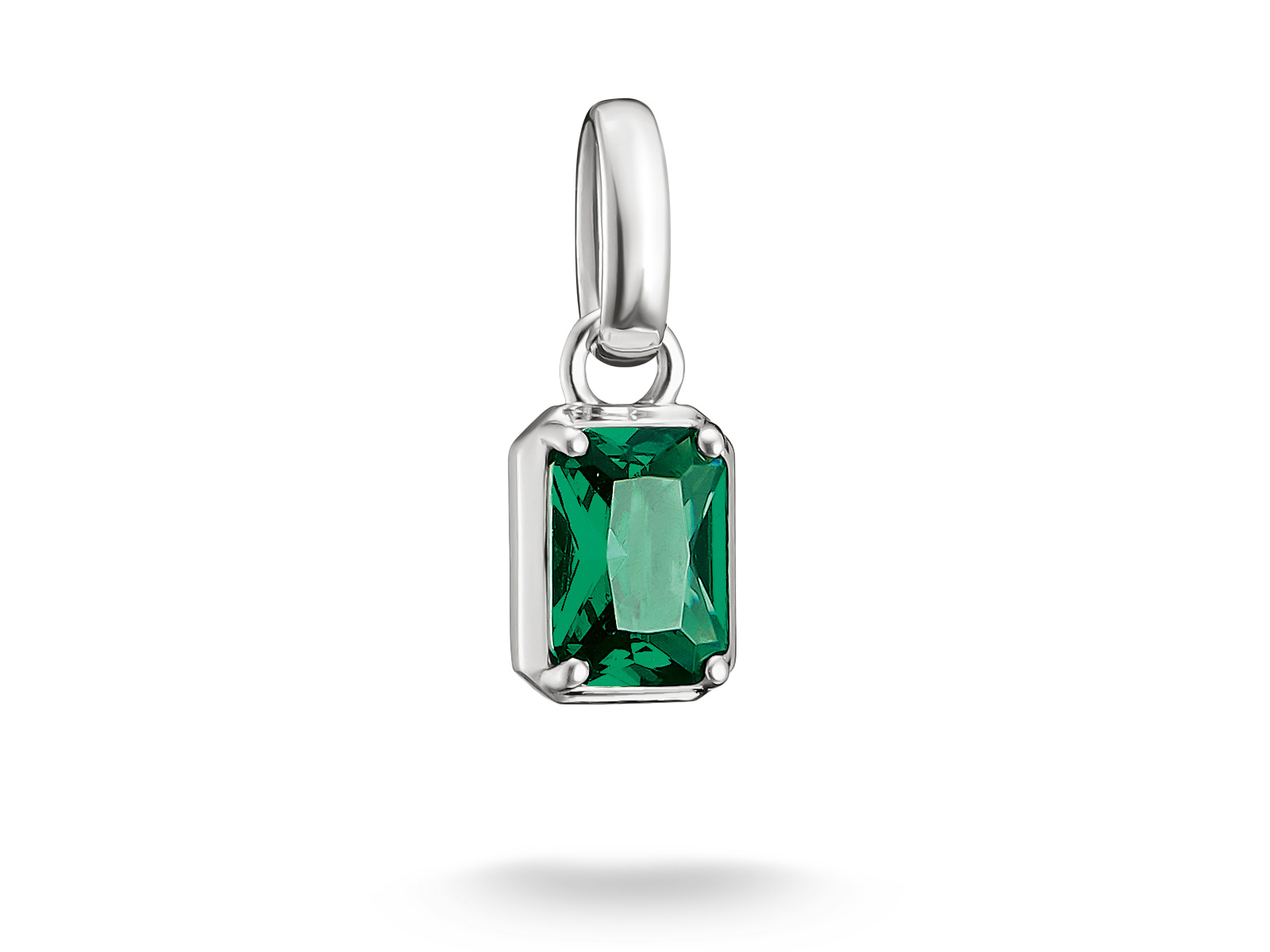Thomas Sabo Connect - CC1333-699-6 Birthstones Charm - Mai - Silber & Keramik Stein - Grün - Charm mit Öse